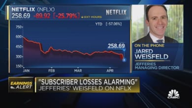 Photo of Cổ phiếu Netflix giảm điểm sau báo cáo sụt giảm số người đăng ký lần đầu tiên sau hơn 10 năm